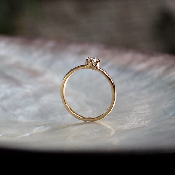 Diamant Ring Verlobung Antrag Gelbgold 020ct Angebot unter 1000 €